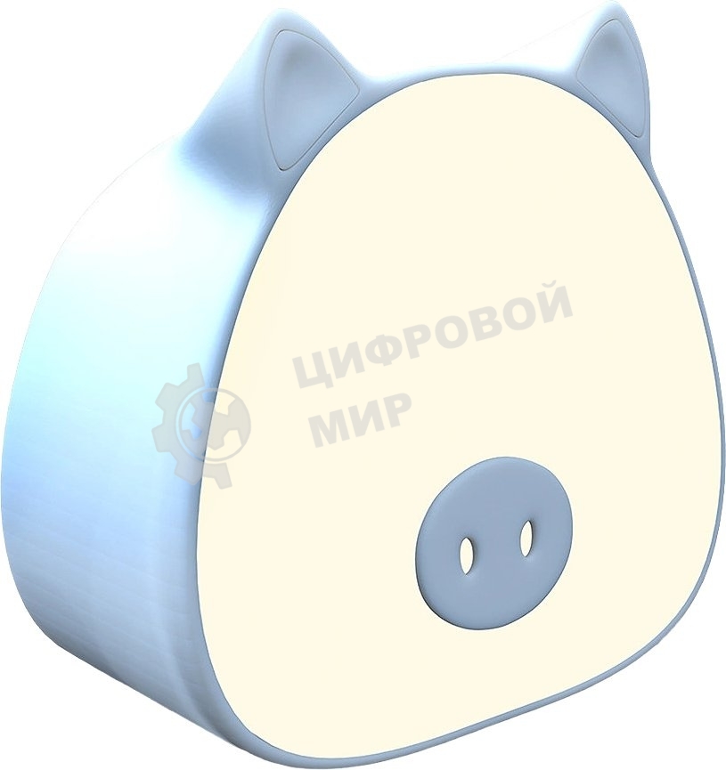 Ночник Gauss NN7036 поросенок голубой