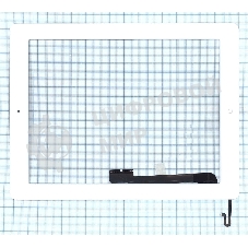 Сенсорное стекло (тачскрин) для iPad 4 белое с кнопкой OEM