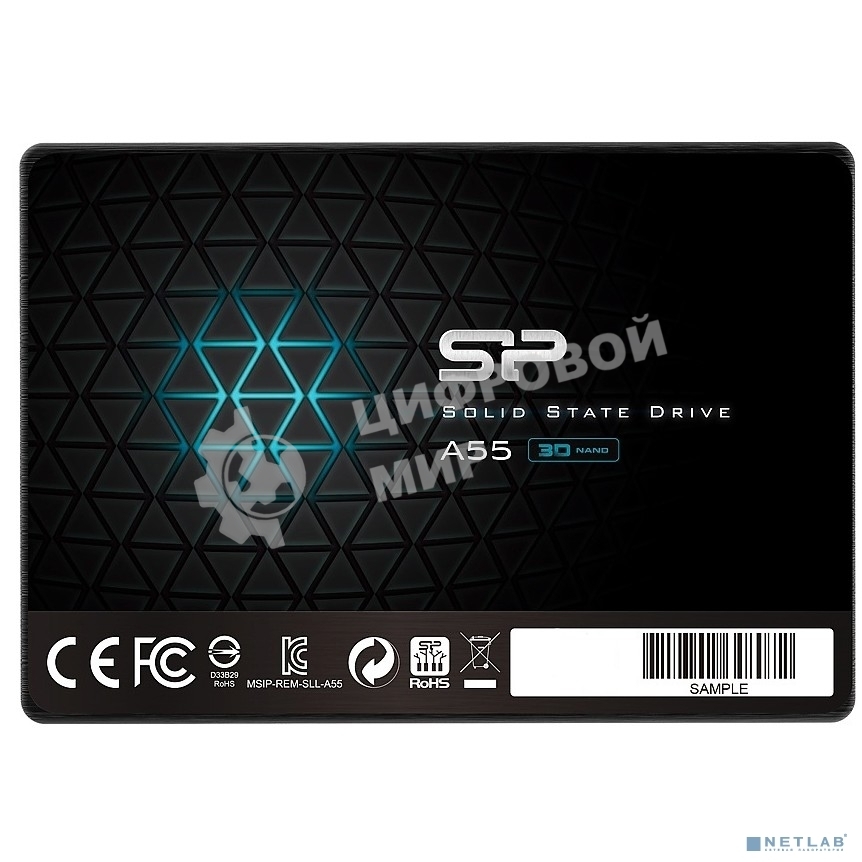 Накопитель SSD Silicon Power Ace A55, 128Gb, SATA, 2.5