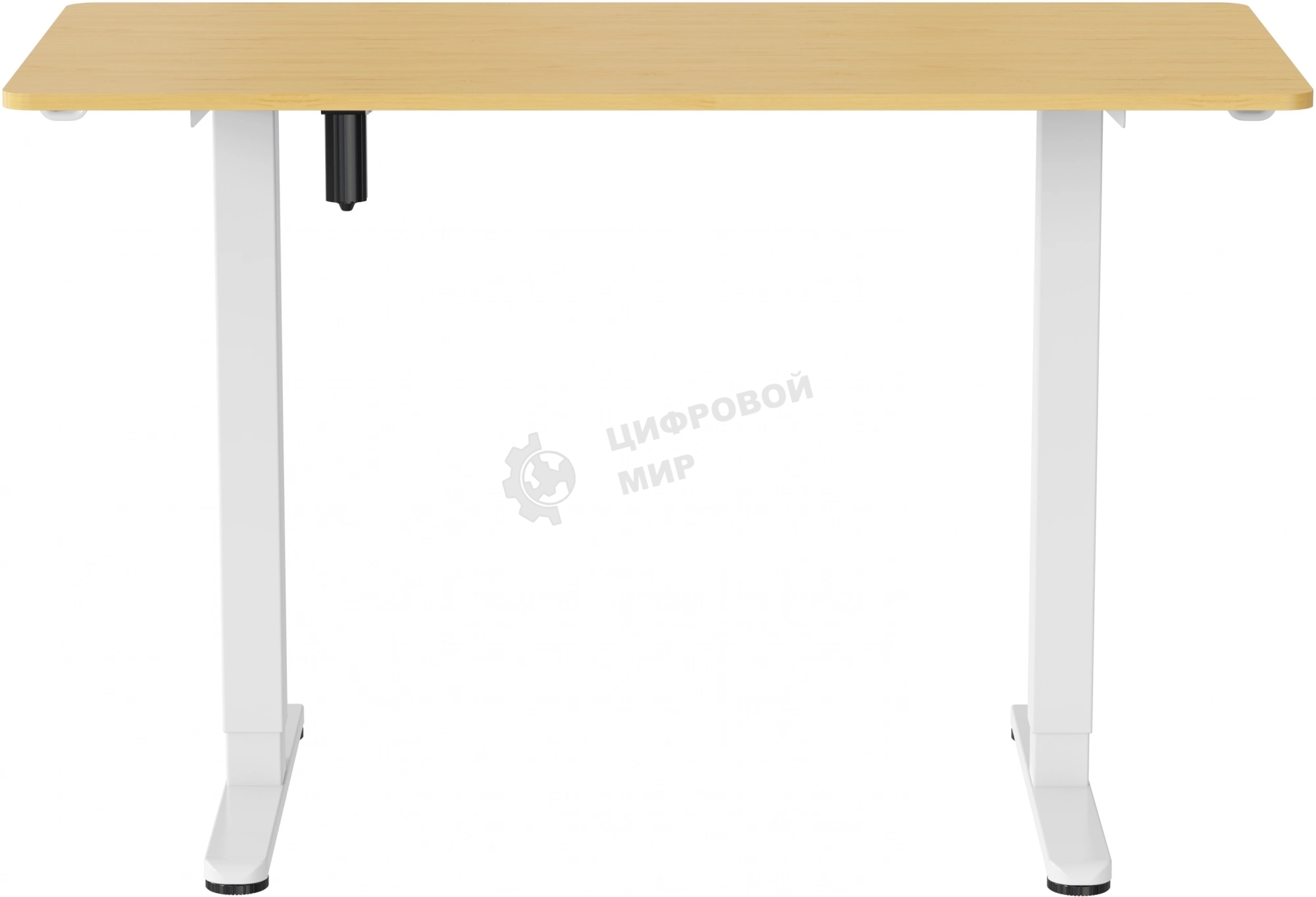 Стол компьютерный Cactus CS-ED-WTBAM столешница бамбук, бежевый, каркас белый