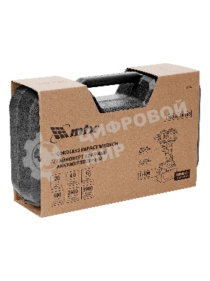 Гайковерт ударный аккумуляторный бесщет. CIWU-BL-20-600, Li-Ion, 20 В MTX