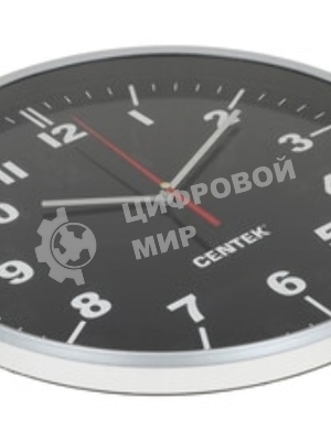 Часы настенные Centek СТ-7100 черный