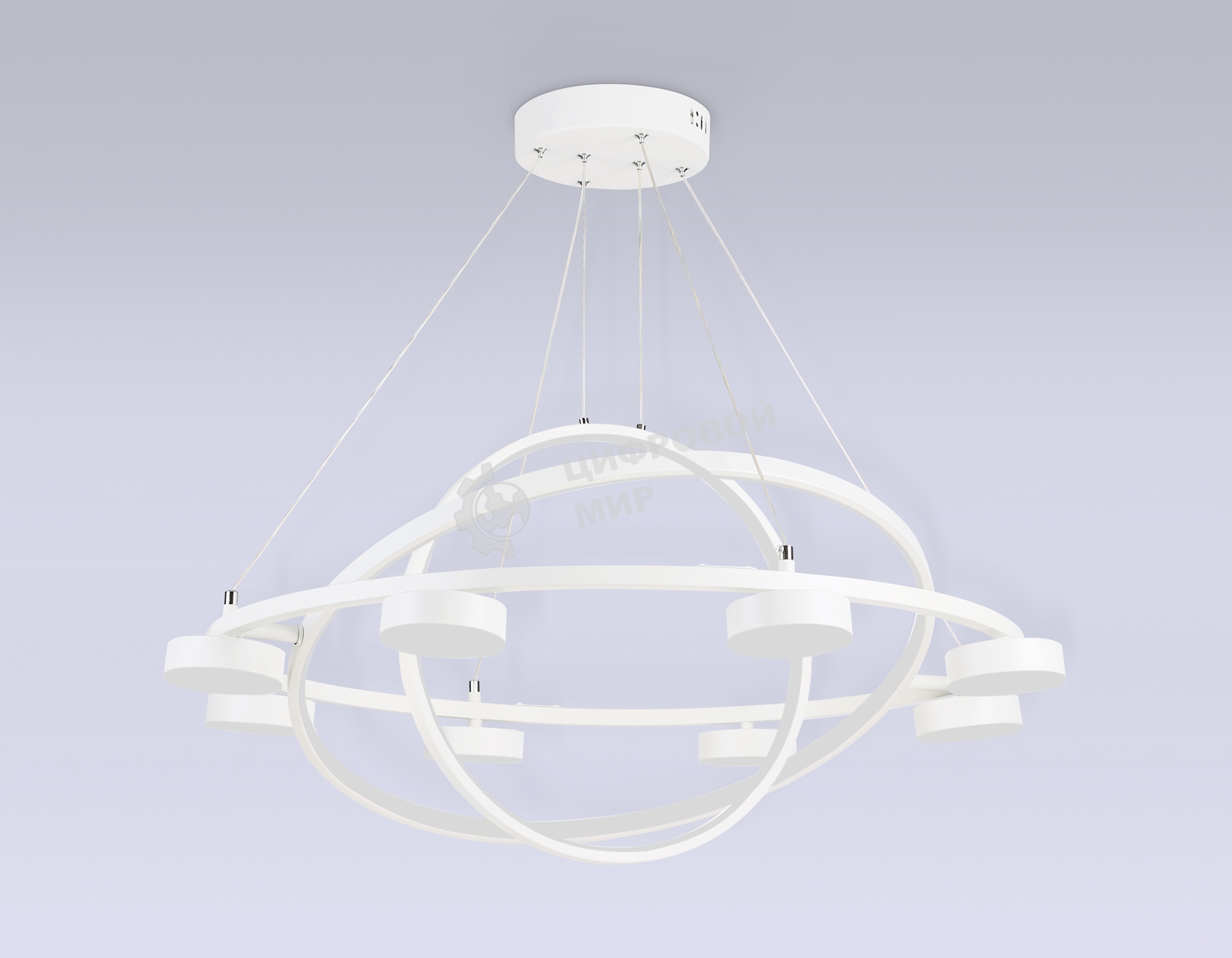 Светильник Ambrella light FL51777/3+8 WH белый 3000K/4200K/6400K 112W D800/580/400*1200 (ПДУ ИК)