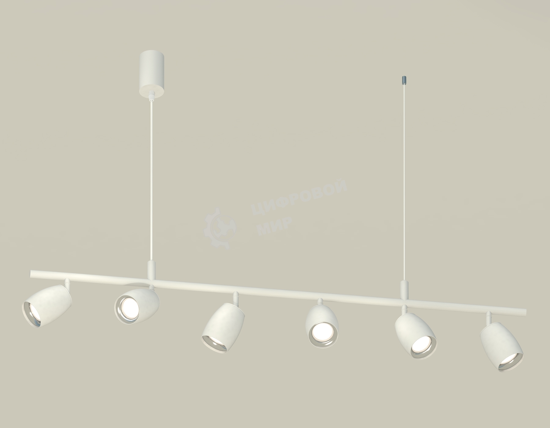 Светильник Ambrella light XB9005500/6 SWH/PSL белый песок/серебро полированное MR16 GU5.3 (С9005, С1122, N7012)