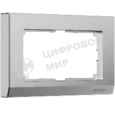 Рамка для двойной розетки Stark (серебряный матовый) W0081865