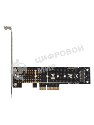Переходник ExeGate EXE-570 (M.2 M key -> PCI-E x4 v3.0 для установки SSD 2230/2242/2260/2280/22110 M.2 M key в слот PCI-E x4)