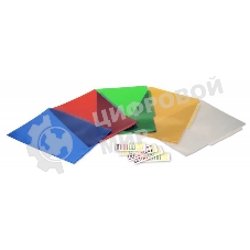 Папка-уголок Бюрократ -E356CLEAR 3 уровн. A4, пластик, 0.15мм, прозрачный