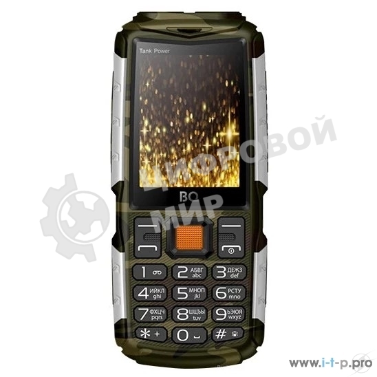 Мобильный телефон BQ 2430 Tank Power серебро/камуфляж