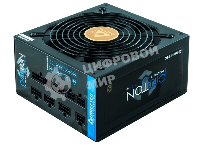 Блок питания Chieftec BDF-1000C, 1000Вт, 80 PLUS Bronze, 140мм, модульный, черный