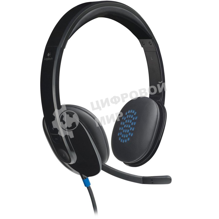 Гарнитура проводная Logitech H540 USB (981-000480)