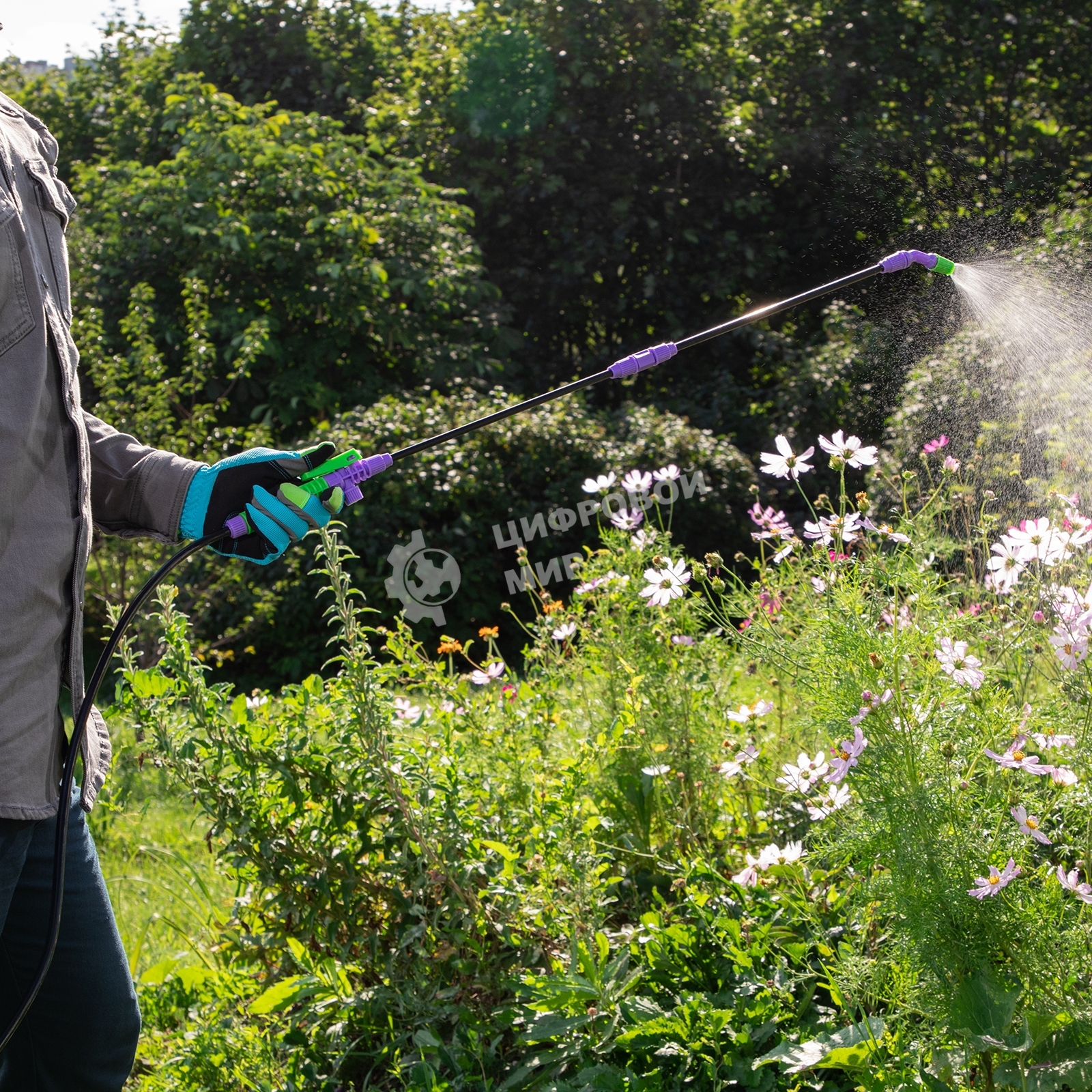 Опрыскиватель Palisad 7 л, ручной, усиленный, с горловиной, насосом, шлангом, разбрызгивателем
