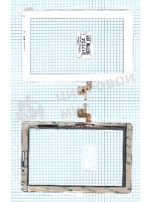 Сенсорное стекло (тачскрин) FPC-TP070247(V1801)-01, белое