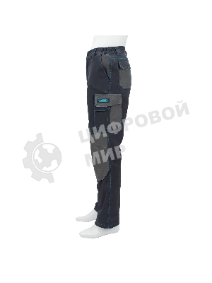 Брюки профессиональные рабочие, 97% хлопок 3% спандекс, XXXL Gross