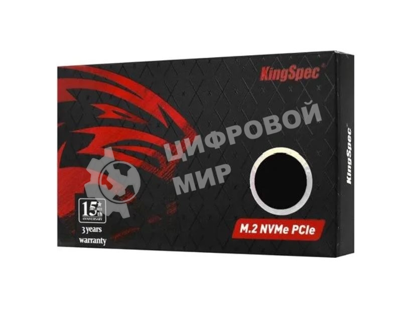 Накопитель SSD KingSpec NX-256, 256Gb, PCIe 3.0 x4, M.2 2280, NVMe, R/W 3400/3100