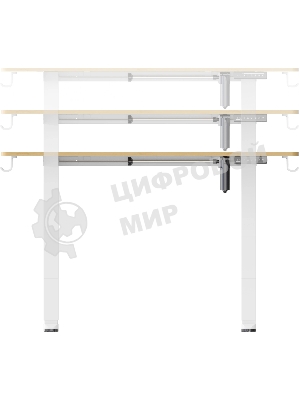 Стол компьютерный Cactus CS-ED-WTBAM столешница бамбук, бежевый, каркас белый