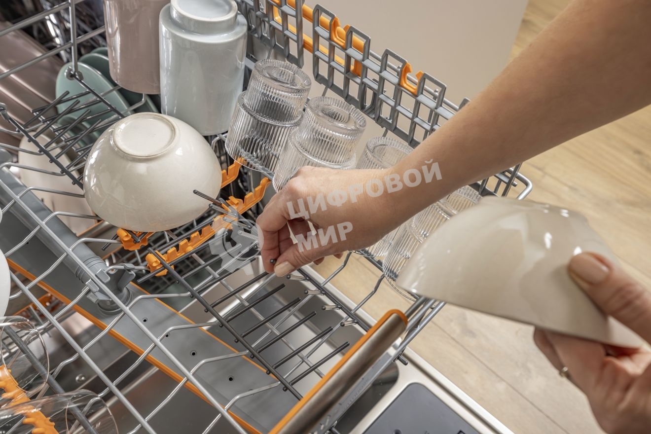 Посудомоечная машина встраиваемая Gorenje GV673B65 16 комплектов, 3 корзины, инверторный мотор, отсрочка старта, Wi-Fi управление, сенсорное управление, полный AquaStop, сенсор уровня воды, энергоэффективность А+++, уровень шума 42 дБ, белый