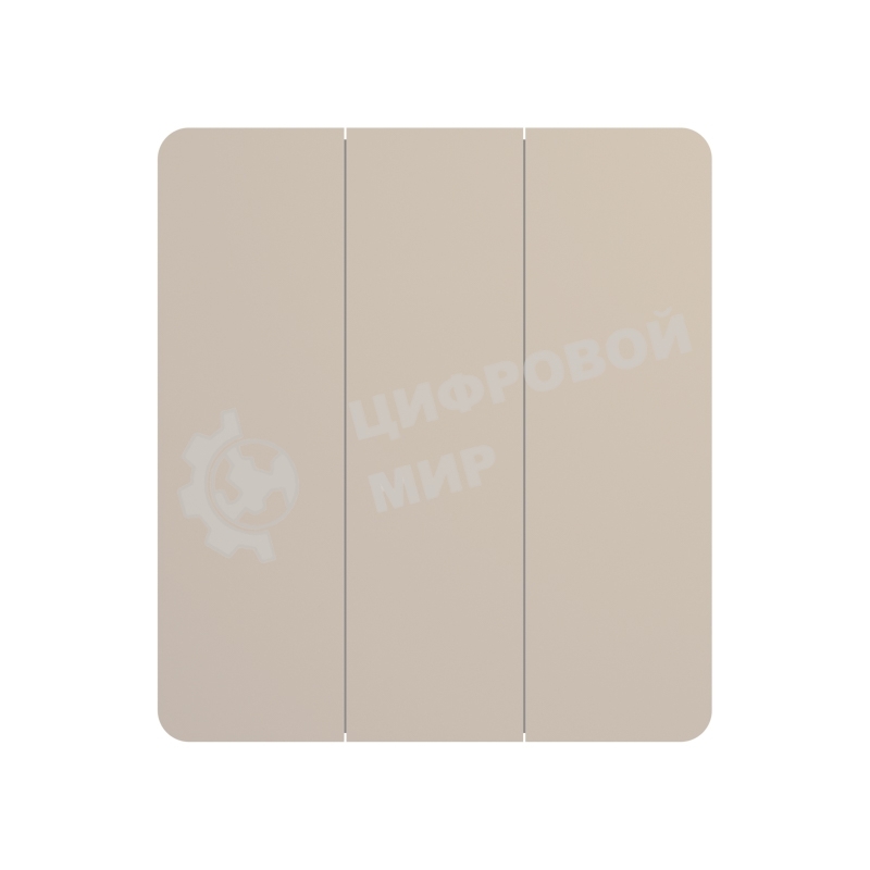 Выключатель KRANZ ROUND 3 кл 10А с/у шелк