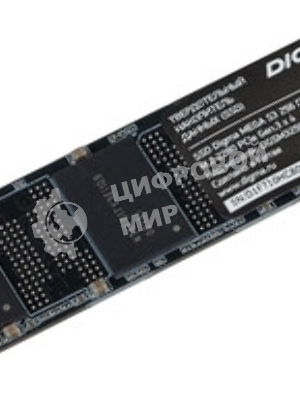 Накопитель SSD Digma Mega S3 DGSM3256GS33T, 256Gb, PCIe 3.0 x4, M.2 2280, NVMe, R/W 2040/1270