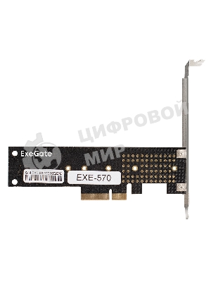 Переходник ExeGate EXE-570 (M.2 M key -> PCI-E x4 v3.0 для установки SSD 2230/2242/2260/2280/22110 M.2 M key в слот PCI-E x4)