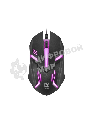 Мышь проводная Defender Hit MB-550 черный, 1600 dpi, USB, кнопки - 4