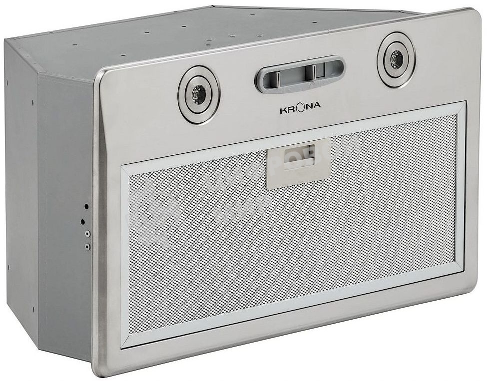 Вытяжка встраиваемая Krona Runa 600 S нержавеющая сталь, 60 см, 650 куб. м/ч, 48 дБ