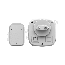 Звонок дверной беспроводной Rexant в розетку мигающий 36 мелодий IP44 (белый/серый)