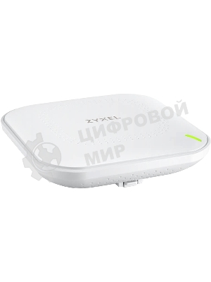 Гибридная точка доступа Zyxel NebulaFlex NWA50AX, WiFi 6, 802.11a/b/g/n/ac/ax (2,4 и 5 ГГц), MU-MIMO, антенны 2x2, до 575+1200 Мбит/с, 1xLAN GE, PoE, без поддержки Captive portal и WPA-Enterprise, защ