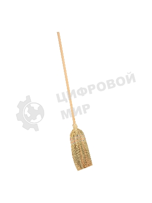 Метла Россия натуральная, деревянный черенок 93337