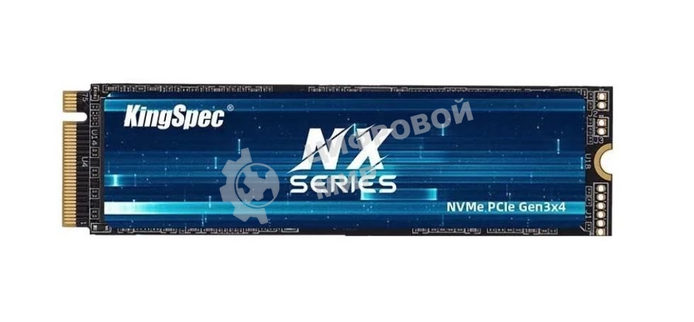 Накопитель SSD KingSpec NX-512, 512Gb, PCIe 3.0 x4, M.2 2280, NVMe, R/W 3400/3100
