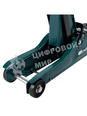 Домкрат гидравлический подкатной Сибртех 2 т, 85-330 мм, низкий подхват, в пластиковом кейсе