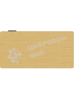 Стол компьютерный Cactus CS-ED-WTBAM столешница бамбук, бежевый, каркас белый