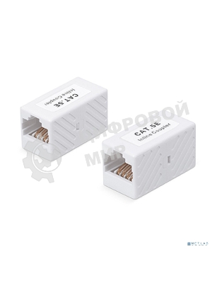 Проходной адаптер (coupler) Cabeus, RJ45(8p8c), кат. 5е, неэкр., белый