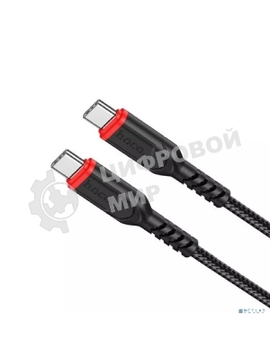 Кабель HOCO X59/USB кабель Type-C/3m/3A/Нейлон/черный