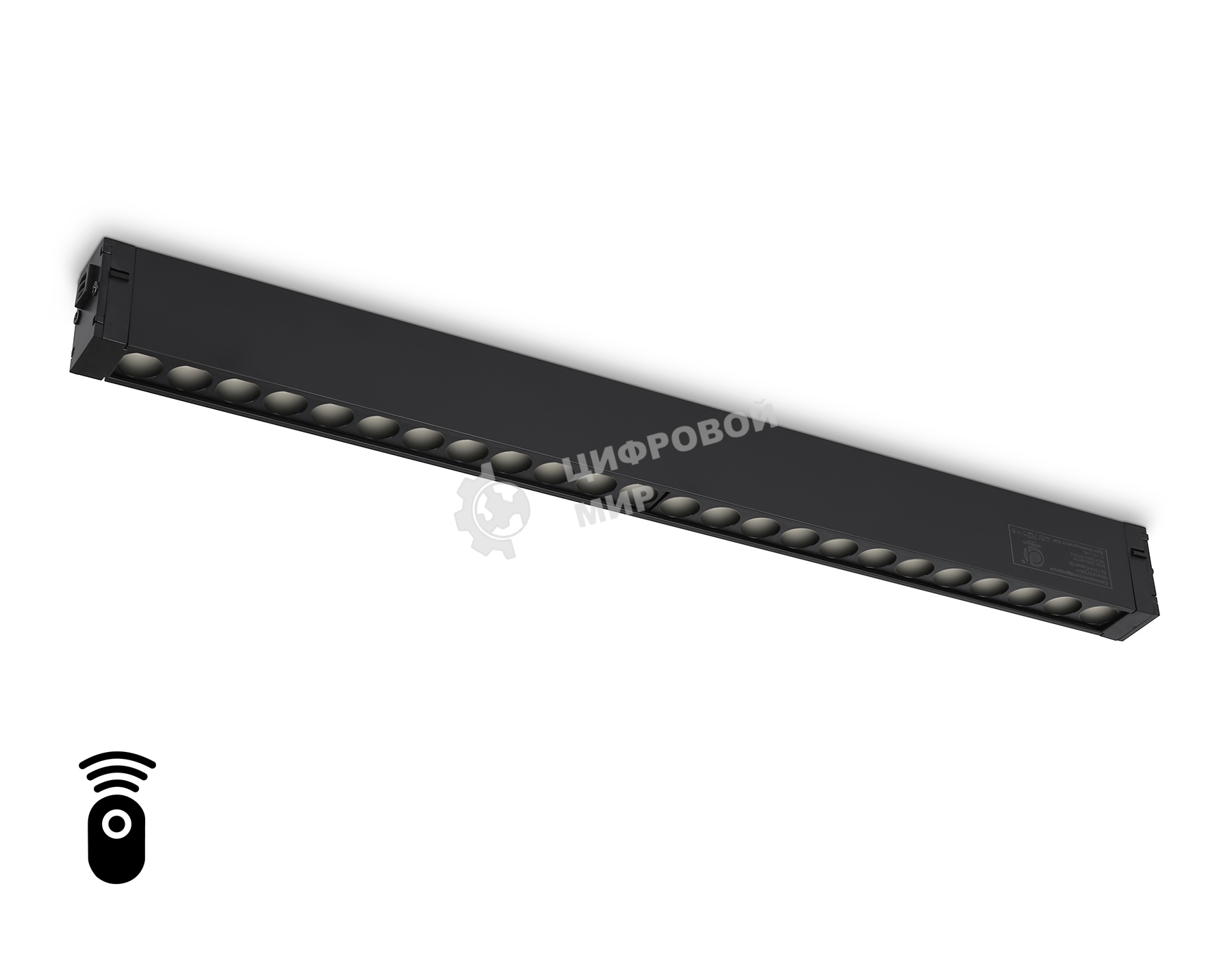 Управляемый светодиодный светильник для шинопровода Magnetic Ambrella light GL1314 BK черный IP20 24W 3000K-6400K 220V 24° 455*25*42 (Без ПДУ)