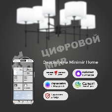 60162/8 / потолочный светильник/ черный Smart
