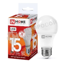 Лампа светодиодная IN HOME 4690612020280 LED-A60-VC 15Вт 230В E27 6500К 1430 лм