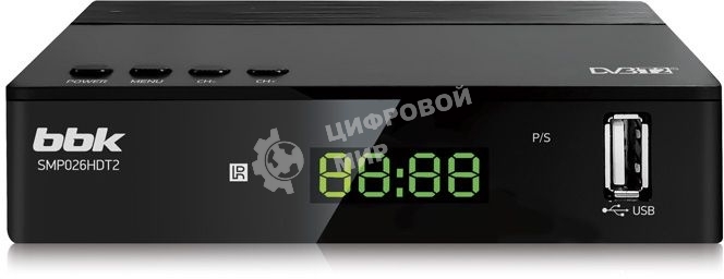 Ресивер DVB-T2 BBK SMP026HDT2 черный