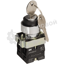 Переключатель LAY5-BG45 на 2 полож. с ключ. без фиксации ИЭК BSW80-BG-2-K02