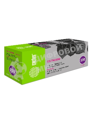 Картридж лазерный Cactus CS-TN230M пурпурный (1400 стр) для Brother HL-3040/3070, DCP-9010, MFC-9120/9320