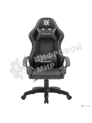 Кресло Defender ORACLE черный, экокожа, 120 кг, механизм качания