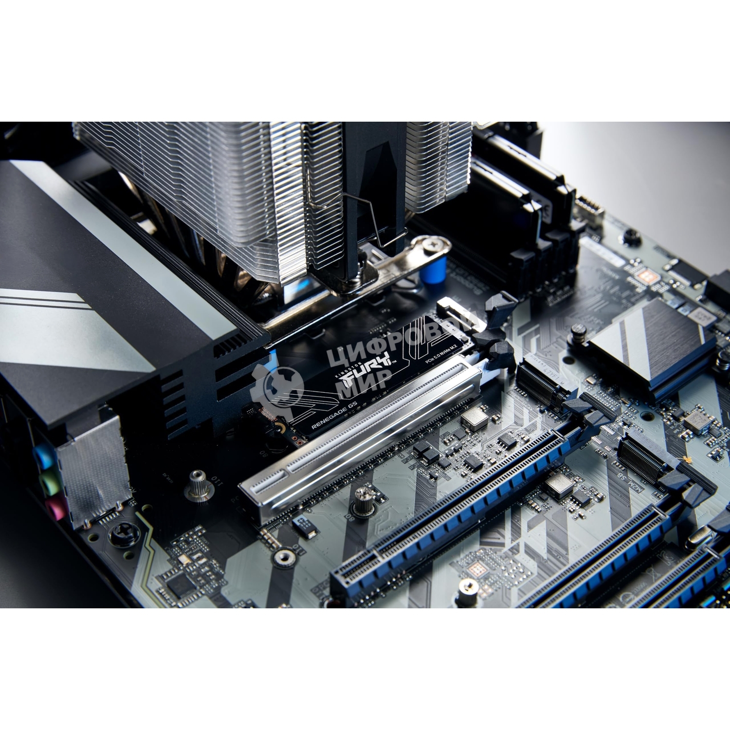 Накопитель SSD Kingston Fury Renegade, 4096Gb, M.2(22x80мм), NVMe, PCIe 5.0 x4, 3D TLC, R/W 14800/14000MB/s, IOPs 2 200 000/2 200 000, TbW 4000, DWPD 0.5 (12 мес)