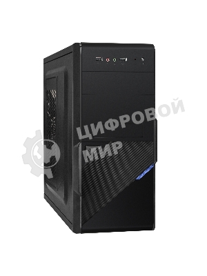 Компьютерный корпус Minitower ExeGate BA-201-UNS350 (mATX, БП UNS350 с вент. 12см, 2*USB, аудио, черный)