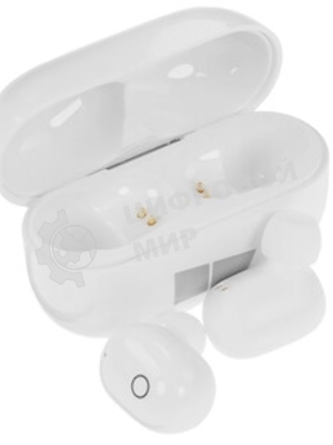 Наушники TWS More Choice БВ11 белый, вкладыши, Bluetooth, сенсорное управление, до 4 ч
