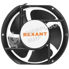 Вентилятор для корпуса Rexant RХ 172x163x51HBL 220VAC черный, 172 x 163 мм, 2500 об/мин, 53 дБ, 2 pin