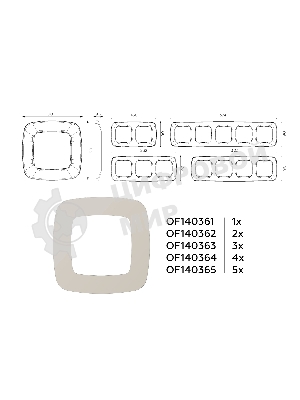 Рамка OMEGA Ecta (Серо-бежевый матовый) 2-ая OF140362