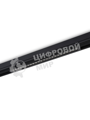 Управляемый светодиодный светильник для шинопровода Magnetic Ambrella light GL1314 BK черный IP20 24W 3000K-6400K 220V 24° 455*25*42 (Без ПДУ)
