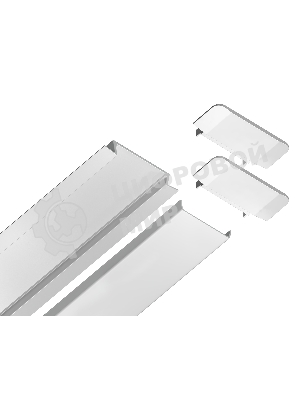 Алюминиевый профиль Ambrella light GP1100WH белый 2000*30.6*6