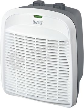 Тепловентилятор Ballu BFH/S-10 серый/белый, 2000 Вт, 25 м2, термостат
