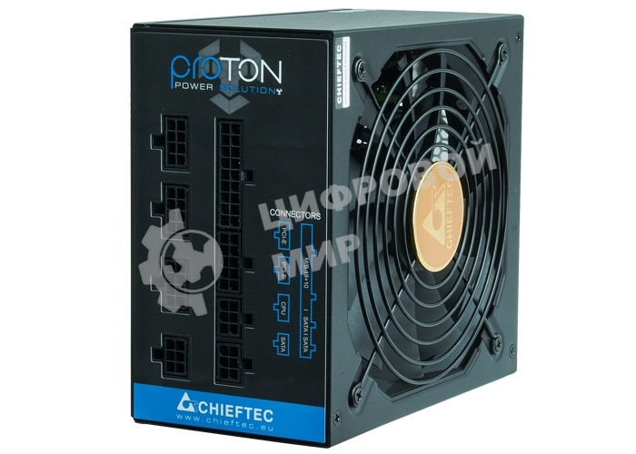 Блок питания Chieftec BDF-1000C, 1000Вт, 80 PLUS Bronze, 140мм, модульный, черный