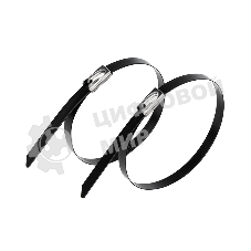 Хомут-стяжка стальная с полимерным покрытием Rexant 200x4,6 мм, упаковка 50 шт.